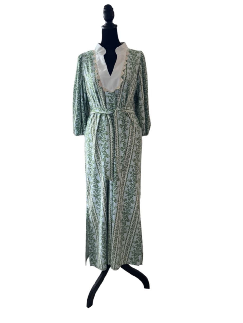 Women's SMITH & QUINN Green White Floral Maxi Dress S